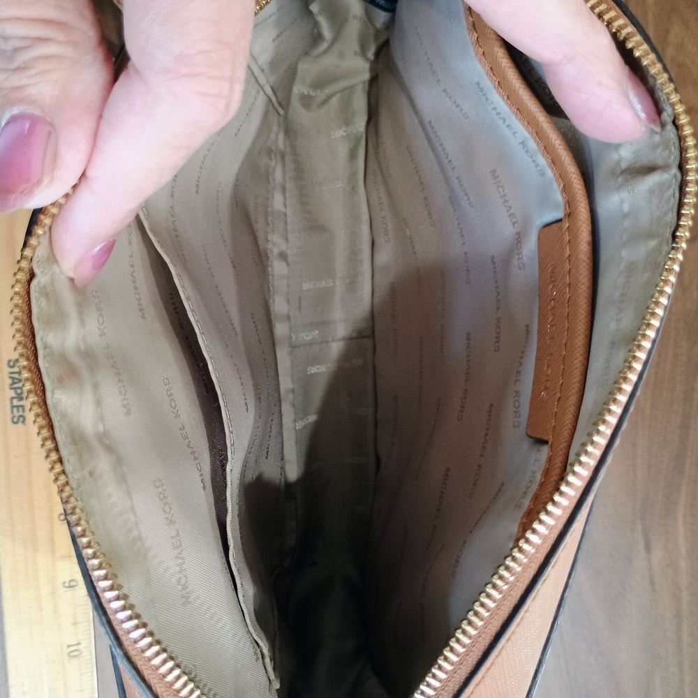 Michael Kors Mustard Yellow and Brown Crossbody Bag - Picture 11 of 11